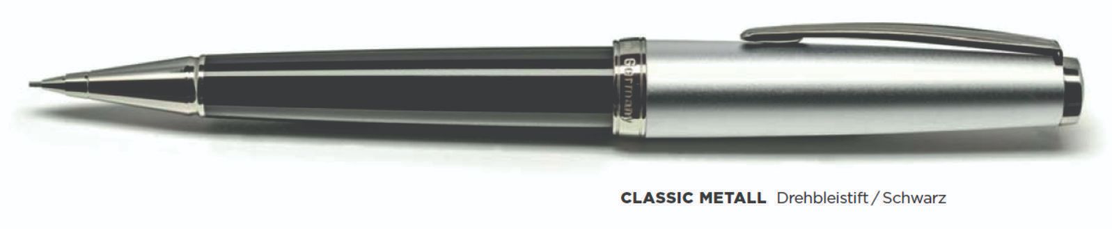 Cleo Pens CLASSIC Metal Drehbleistift Schwarz Lead pencil
